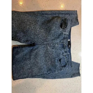 Kut from the Kloth connie jeans with cheetah print size 8 high rise skinny ankle